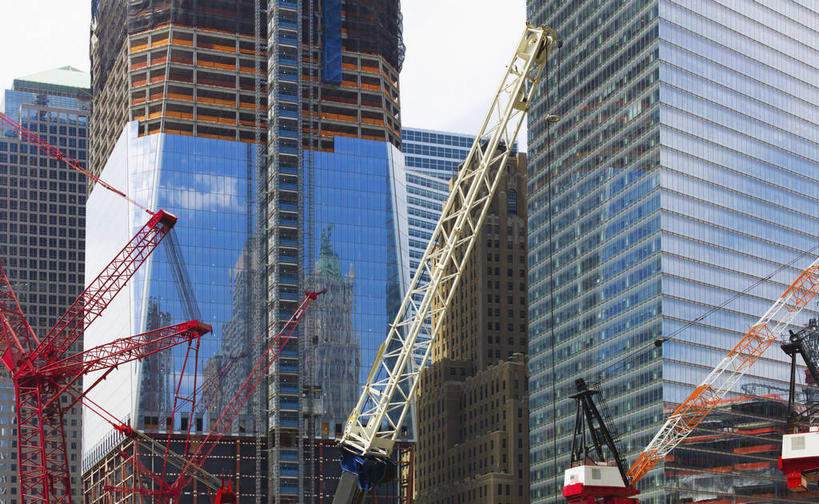 无人,高楼大厦,横图,室外,白天,仰视,度假,办公楼,技术,美景,城市风光,城市,大厦,建筑,摩天大楼,写字楼,纽约,美国,阴影,光线,影子,景观,云,云朵,曼哈顿,云彩,娱乐,设备,施工,蓝色,白云,蓝天,天空,阳光,建筑工地,楼宇,天,享受,休闲,机械,起重机,商务楼,景色,放松,晴朗,工程,北美,北美洲,美洲,双子塔,纽约州,帝国之州,帝国州,世界贸易中心,北亚美利加洲,亚美利加洲,地盘,建筑地盘,施工地盘,晴空,彩图,低角度拍摄,大楼,高层建筑,高楼,工地,摩天楼,曼哈顿岛,纽约世界贸易中心,世贸中心,双子大楼