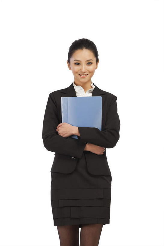 东方人,一个人,商务人士,商务女性,站,笑,微笑,竖图,室内,白天,白色背景,正面,裙子,亚洲,仅一个年轻女性,仅一个女性,仅一个人,握,套装,材料,档案,文件,纸,记事本,注视,黄种人,袜子,一个,蓝色,黑色,本子,笔记本,手稿,资料,观察,看,站着,握着,短裙,摄影,影棚,单个,观看,半身裙,丝袜,证明,察看,关注,摄影棚,文档,商务装,工薪阶层,活页本,便签本,活页夹,年轻女性,女人,女性,亚洲人,白领,上班族,站立,半身,彩图,影棚拍摄,拍摄,日记本,活页夹记事本
