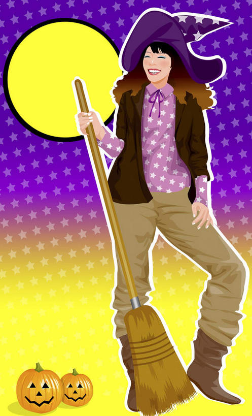 脸,头,脸颊,一个人,无人,站,竖图,插画,室内,夜晚,正面,数码,科技,南瓜,蔬菜,帽子,照明,仅一个年轻女性,仅一个女性,仅一个人,握,阴影,节日,庆祝,新鲜,装饰,网络,工具,扫帚,月亮,灯光,金瓜,食品,月光,高光,几何,计算机图形,拿,合成,图画,拿着,注视,文化,镂空,番瓜,灯,画,食物,黄色,紫色,灯具,观察,看,清洁,站着,庆典,南瓜灯,万圣节,握着,有机食品,绿色食品,观看,纪念,华丽,修饰,麦瓜,倭瓜,扫把,明亮,照亮,点缀,电脑合成图,数码合成图,察看,卫生,照明设备,关注,保洁,漫画,笤帚,巫师帽,写实,具体,具象,衬托,美观,雅致,雅观,皎洁,镂刻,年轻女性,女人,女性,头部,脸部,脸蛋,面部,站立,彩图,全身,一轮