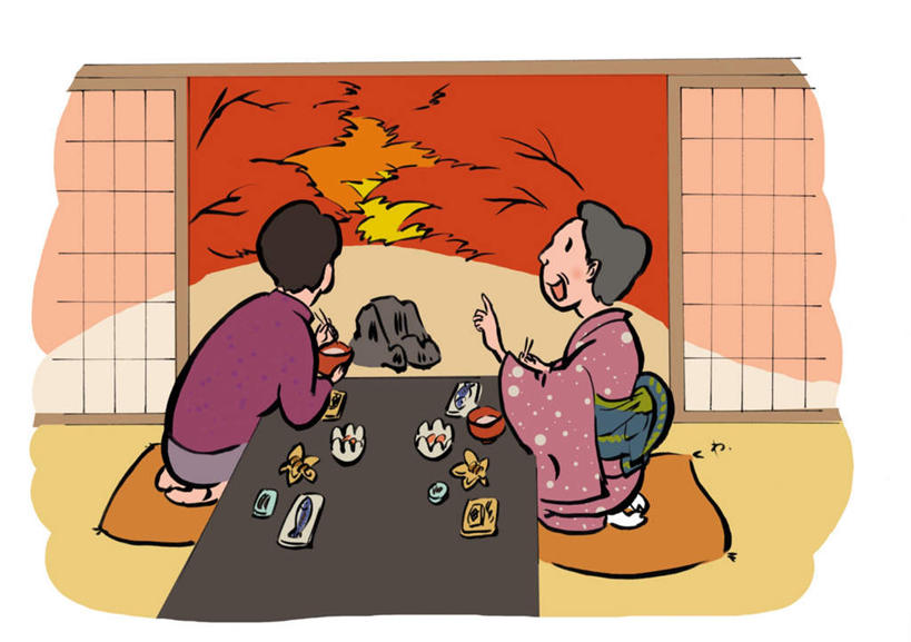 东方人,无人,两个人,母亲,女儿,坐,横图,插画,室内,白天,白色背景,侧面,民族服装,数码,科技,筷子,桌面,桌子,餐具,亚洲,阴影,和服,反射,网络,木制,影子,高光,几何,计算机图形,拿,合成,图画,拿着,黄种人,画,木制品,碗,母女,母爱,服饰,电脑合成图,数码合成图,漫画,吴服,唐草,唐花,唐锦,写实,具体,具象,老年女性,年轻女性,女人,女性,亚洲人,进餐用具,烹调用具,坐着,彩图,全身,传统服装,民俗服