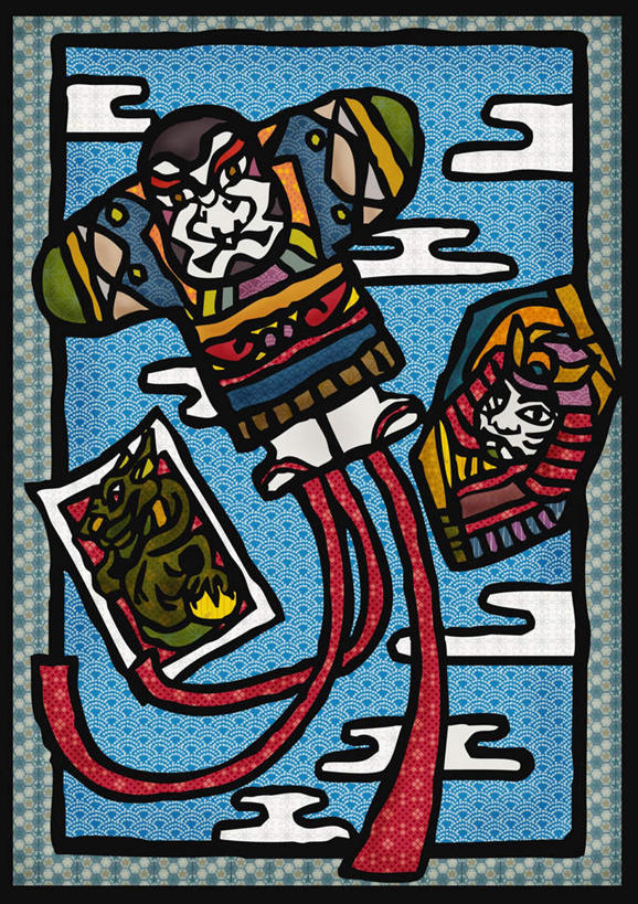 无人,竖图,插画,室内,白天,正面,游戏,数码,科技,玩具,飞翔,阴影,网络,云,云朵,高光,几何,计算机图形,玩,合成,云彩,图画,文化,娱乐,画,蓝色,白云,蓝天,天空,风筝,天,休闲,益智,放风筝,晴朗,活动,电脑合成图,数码合成图,纸鸢,发泄,消遣,智力,漫画,放鹞子,鹞,鹞子,鸢,木鸢,写实,具体,具象,宣泄,晴空,玩耍,嬉戏,彩图