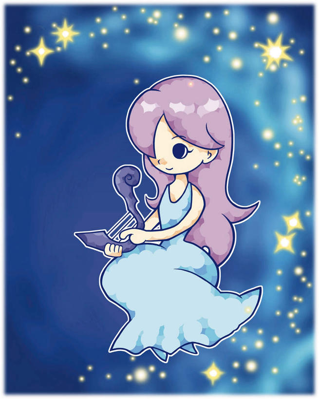 儿童,一个人,无人,坐,竖图,插画,室内,白天,正面,裙子,纯洁,数码,科技,仅一个女性,仅一个人,阴影,蓝色背景,连衣裙,朦胧,模糊,网络,图案,星星,乐器,竖琴,弦乐器,光芒,高光,几何,计算机图形,合成,图像,图画,注视,画,小孩,黄色,观察,看,仅一个小孩,健康,闪耀,星形,卡通,可爱,童年,童趣,活泼,星座,观看,电脑合成图,数码合成图,察看,闪烁,关注,善良,弹拨弦鸣乐器,占卜,漫画,童真,烂漫,无邪,写实,具体,具象,处女座,宽厚,仁慈,室女座,细心,天真,女孩,女人,女性,孩子,坐着,彩图,全身,弹拨弦乐器,女生