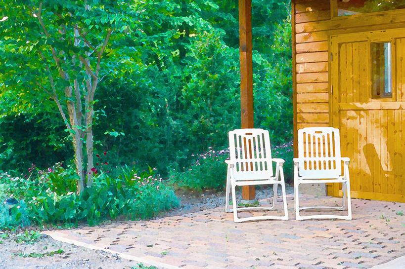 无人,家,木屋,横图,室内,白天,正面,绘画,数码,科技,草地,草坪,树林,植物,椅子,阴影,艺术,网络,木椅,高光,几何,计算机图形,古典,合成,文化,住宅,草,树,树木,两个,绿色,自然,工艺品,品味,生长,成长,美术,电脑合成图,数码合成图,水彩,水彩画,高雅,写实,具体,具象,美学,彩图,茅舍,茅屋,棚屋,小木屋,小屋