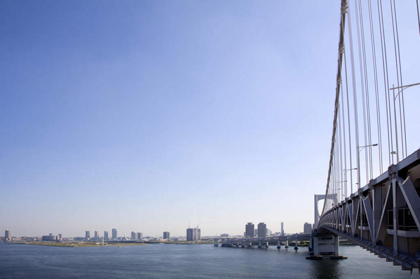 无人,高楼大厦,横图,全景,室外,白天,正面,度假,海浪,海洋,美景,天际线,城市风光,城市,大桥,大厦,建筑,立交桥,摩天大楼,桥梁,东京,日本,亚洲,景观,浪花,高架,斜拉桥,桥,娱乐,建设,蓝色,蓝天,天空,海水,天,享受,休闲,景色,放松,晴朗,海景,东亚,本州,万里无云,关东地方,本州岛,日本国,东京都,大海,风浪,海,海水的波动,近岸浪,涌浪,晴空,晴空万里,彩图,大楼,高层建筑,高楼,摩天楼