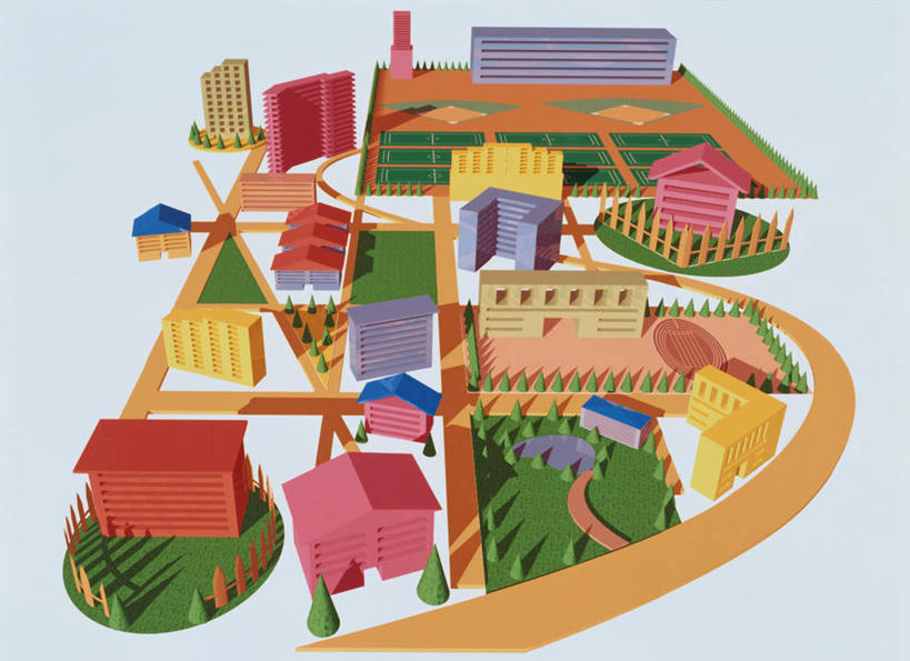 无人,家,栏杆,交叉,横图,俯视,室内,白天,数码,科技,草地,草坪,植物,阴影,网络,房屋,屋子,围栏,高光,几何,计算机图形,合成,护栏,楼房,住宅,草,绿色,交织,电脑合成图,数码合成图,写实,具体,具象,相交,交集,穿插,彩图,高角度拍摄,房子