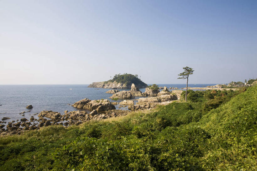 无人,横图,室外,白天,正面,旅游,度假,海浪,海洋,石头,美景,树林,植物,日本,亚洲,许多,石子,景观,浪花,水平线,辽阔,海平线,娱乐,树,树木,蓝色,绿色,蓝天,天空,自然,海水,天,享受,休闲,广阔,景色,放松,生长,晴朗,成长,一望无际,自然风光,海景,东亚,本州,万里无云,本州岛,日本国,中部地方,福井,福井县,无边无际,一马平川,大海,风浪,海,海水的波动,近岸浪,石块,岩石,涌浪,晴空,晴空万里,彩图,水天相接,水天一线