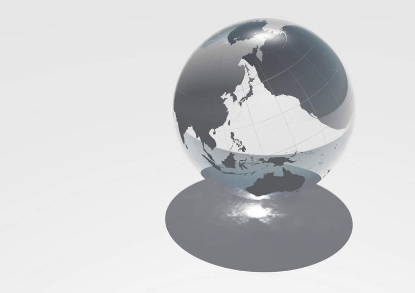 无人,横图,俯视,室内,白天,白色背景,数码,仪器,科技,海洋,地图,玻璃,阴影,透明,反射,网格,网络,地球仪,线条,影子,世界地图,地球,陆地,高光,几何,计算机图形,合成,全球,玻璃制品,球,经纬线,模型,球体,地理,国家,电脑合成图,数码合成图,大陆,世界,纬线,版图,经线,经纬仪,地理学,写实,具体,具象,彩图,高角度拍摄,大洋,大洲