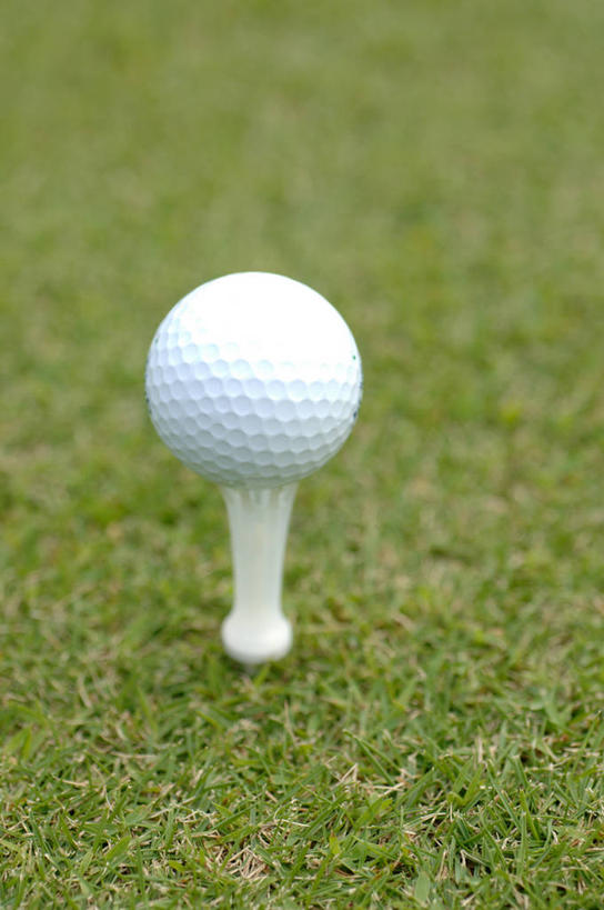 无人,竖图,俯视,室外,特写,白天,草地,草坪,植物,朦胧,模糊,木制,高尔夫,高尔夫球,球场,球座,高尔夫球场,草,一个,绿色,木制品,单个,支撑,高尔夫球杆,绿茵场,高尔夫运动,高尔夫球具,支持,高尔夫球运动,彩图,高角度拍摄