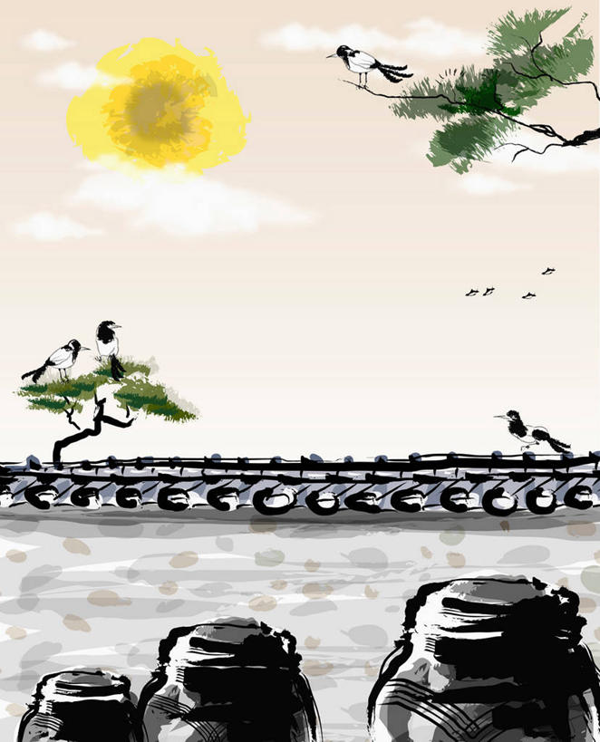 无人,竖图,插画,室内,白天,侧面,数码,科技,太阳,植物,建筑,阴影,光线,网络,罐子,瓦片,影子,陶瓷,屋顶,枝条,陶瓷制品,高光,几何,计算机图形,合成,顶棚,图画,瓦,画,树,树木,树枝,绿色,阳光,自然,瓶子,建造,生长,成长,电脑合成图,数码合成图,合成图,漫画,屋瓦,写实,具体,具象,虬枝,枝杈,彩图,全身