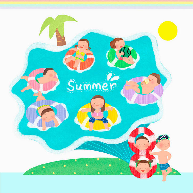 游泳,东方人,儿童,无人,伙伴,朋友,站,坐,躺,闭眼,笑,吃,微笑,露齿笑,方图,插画,室内,白天,白色背景,正面,泳装,比基尼,友谊,纯洁,数码,科技,水,太阳,植物,棕榈树,西瓜,水果,叶子,亚洲,撑,握,阴影,飞溅,泳裤,新鲜,溅,网络,英文,标志,救生圈,文字,眼镜,液体,泳镜,字符,塑料,字母,水滴,生食,食品,冰激凌,果实,绿叶,夏季,许多人,高光,几何,计算机图形,清凉,拿,合成,图画,拿着,注视,黄种人,光脚,标识,画,水珠,树,树木,食物,小孩,绿色,自然,塑料制品,游泳圈,游泳眼镜,冷饮,夏日,夏天,观察,看,站着,一群人,舒服,赤脚,嫩叶,冰淇淋,可爱,童年,童趣,握着,充气,有机食品,绿色食品,生长,成长,观看,英文字母,解暑,电脑合成图,数码合成图,察看,撑着,救生,合成图,关注,喷洒,解渴,漫画,雪糕,童真,华夫饼,烂漫,无邪,棕榈叶,舒爽,连体泳衣,写实,具体,具象,窝夫,格子饼,华夫,格仔饼,压花蛋饼,冰糕,消暑,泅水,卧着,天真,友情,男孩,男人,男性,女孩,女人,女性,亚洲人,叶,叶片,棕树,棕榈,寒瓜,闭眼睛,闭着眼,闭着眼睛,嚼,食,躺着,卧,站立,坐着,彩图,全身,三点式,泳衣,蛋筒冰淇淋,冰淇淋蛋筒,男生,女生