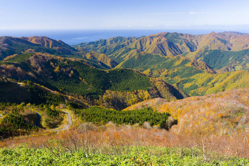 无人,横图,俯视,室外,白天,旅游,度假,草地,草坪,海浪,海洋,石头,美景,山,山脉,植物,秋田县,日本,亚洲,阴影,光线,石子,影子,景观,浪花,山峰,水平线,辽阔,海平线,山峦,娱乐,草,树,树木,蓝色,绿色,蓝天,天空,阳光,自然,海水,群山,天,享受,休闲,广阔,景色,放松,生长,晴朗,成长,一望无际,自然风光,海景,东亚,本州,万里无云,本州岛,日本国,秋田,东北地方,藤里町,无边无际,一马平川,大海,风浪,海,海水的波动,近岸浪,石块,岩石,涌浪,晴空,晴空万里,彩图,高角度拍摄,山本郡,水天相接,水天一线