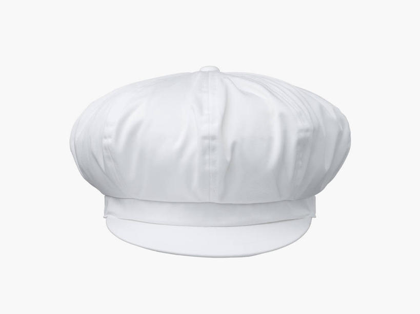 无人,横图,室内,特写,白天,白色背景,正面,静物,帽子,白色,摄影,影棚,卫生,厨师帽,纯真,一顶,洁净,光明,恬静,中间色,朴素,清白,彩图,影棚拍摄,拍摄