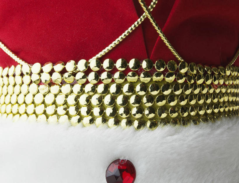 无人,横图,室内,特写,白天,正面,静物,皇冠,珠宝,阴影,反射,影子,红色,贵重,权威,宝石,高贵,一顶,权力,统治,王冠,彩图