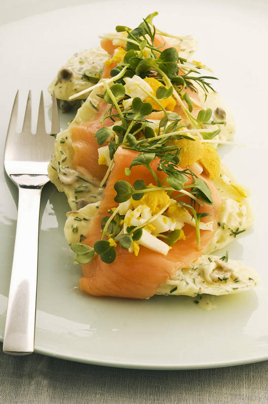 三文鱼,无人,竖图,俯视,室内,特写,白天,餐桌,桌子,鲑鱼,蔬菜,土豆,餐具,一堆,阴影,堆叠,堆积,新鲜,反射,叉子,碟子,盘,影子,蛋,鸡蛋,肉,生食,蔬菜沙拉,鱼肉,沙拉,食品,色拉,沙律,肉类,食物,两个,盘子,碟,有机食品,绿色食品,餐台,色拉酱,堆,大马哈鱼,千岛酱,肉食,餐叉,草鸡蛋,撒蒙鱼,萨门鱼,冰海之皇,鲑,馍馍蛋,马哈鱼,麻哈鱼,大麻哈鱼,卵,进餐用具,洋芋,山药蛋,马铃薯,彩图,高角度拍摄