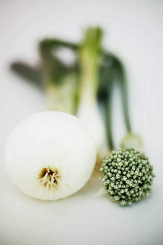 无人,竖图,俯视,室内,特写,白天,白色背景,餐桌,桌子,蔬菜,洋葱,叶子,阴影,朦胧,模糊,新鲜,反射,影子,韭菜,食品,绿叶,食物,绿色,嫩叶,摄影,有机食品,绿色食品,影棚,餐台,玉葱,起阳草,韭,山韭,长生韭,叶,叶片,圆葱,洋葱头,球葱,葱头,彩图,高角度拍摄,影棚拍摄,拍摄