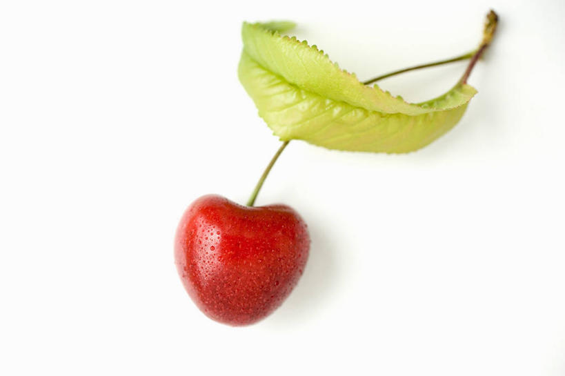 无人,横图,俯视,室内,特写,白天,白色背景,植物,餐桌,桌子,樱桃,水果,叶子,阴影,新鲜,反射,纹理,影子,生食,食品,果实,绿叶,一颗,食物,红色,绿色,嫩叶,摄影,有机食品,绿色食品,影棚,餐台,肌理,叶,叶片,叶脉,樱珠,莺桃,英桃,楔桃,牛桃,荆桃,彩图,高角度拍摄,影棚拍摄,拍摄