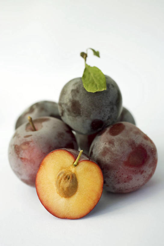 无人,竖图,俯视,室内,特写,白天,白色背景,餐桌,桌子,李子,水果,叶子,一堆,许多,阴影,堆叠,堆积,新鲜,反射,影子,生食,食品,果实,绿叶,食物,嫩叶,摄影,有机食品,绿色食品,影棚,餐台,堆,横截面,剖面,红李,鸡血李,杏李,截面,截面图形,叶,叶片,彩图,高角度拍摄,影棚拍摄,拍摄