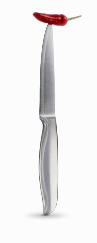 无人,竖图,室内,特写,白天,白色背景,正面,餐桌,桌子,辣椒,蔬菜,餐具,一把,阴影,新鲜,反射,工具,影子,食品,刀具,食物,一个,红色,刀,摄影,有机食品,绿色食品,影棚,单个,餐台,餐刀,辣角,红海椒,大椒,辣虎,广椒,辣子,红辣椒,海椒,番椒,彩图,影棚拍摄,拍摄