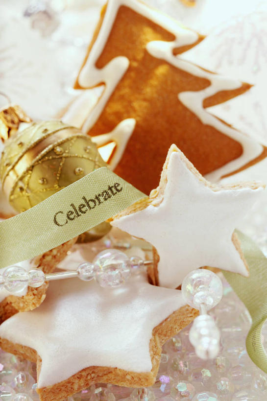 点心,无人,竖图,俯视,室内,特写,白天,餐桌,桌子,阴影,朦胧,模糊,装饰,反射,挂饰,丝绸,丝带,影子,食品,圣诞树,缎带,圣诞球,曲奇,绸带,球,食物,饼干,零食,球体,餐台,华丽,修饰,点缀,曲奇饼,曲奇饼干,衬托,美观,雅致,雅观,彩图,高角度拍摄