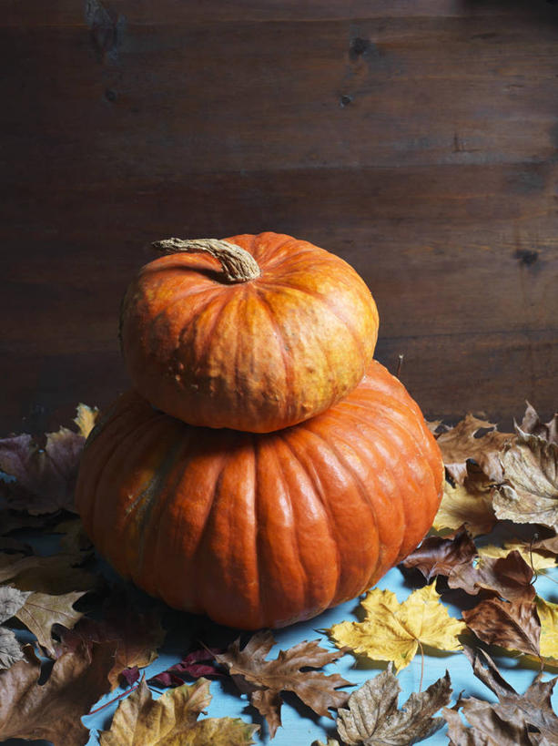 无人,竖图,俯视,室内,特写,白天,桌面,桌子,南瓜,蔬菜,叶子,阴影,新鲜,反射,木制,影子,金瓜,食品,枯叶,落叶,番瓜,食物,两个,木制品,橙色,有机食品,绿色食品,麦瓜,倭瓜,叶,叶片,彩图,高角度拍摄