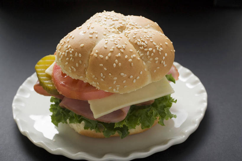 点心,面包,奶酪,无人,横图,俯视,室内,特写,白天,烹饪,西餐,餐桌,桌子,蔬菜,西红柿,餐具,阴影,灰色背景,新鲜,反射,碟子,盘,影子,生菜,莴苣,芝麻,干酪,汉堡,起司,料理,食品,面点,芝士,营养,菜肴,美食,食物,糕点,一个,红色,白色,盘子,碟,快餐,乳酪,西式,摄影,佳肴,有机食品,绿色食品,影棚,单个,餐台,乳制品,发酵,西式快餐,垃圾食品,脂麻,胡麻,白麻,巨胜子,春菜,鹅仔菜,莴仔菜,千金菜,油麻,叶用莴苣,洋柿子,柑仔蜜,番茄,臭柿,彩图,高角度拍摄,影棚拍摄,拍摄,六月柿,喜报三元