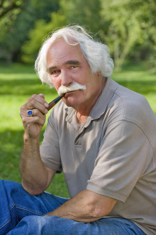 西方人,一个人,坐,盘腿,竖图,室外,白天,侧面,草地,草坪,树林,植物,欧洲,欧洲人,仅一个男性,仅一个人,握,阴影,服装,光线,影子,拿,拿着,注视,休闲装,草,树,树木,衣服,绿色,阳光,自然,观察,看,仅一个老年男性,享受,休闲,休闲服,烟,握着,服饰,烟斗,生长,成长,观看,察看,关注,淡定,从容,老年男性,男人,男性,白种人,烟草,盘腿而坐,盘膝,盘着腿的,盘着腿坐,双腿交叉,坐着,半身,彩图