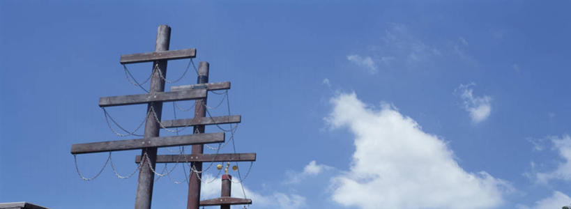 帆船,无人,横图,室外,白天,仰视,船,一艘,阴影,光线,影子,云,云朵,云彩,蓝色,白云,蓝天,天空,阳光,交通工具,天,晴朗,载具,帆樯,桅竿,晴空,彩图,低角度拍摄,帆柱