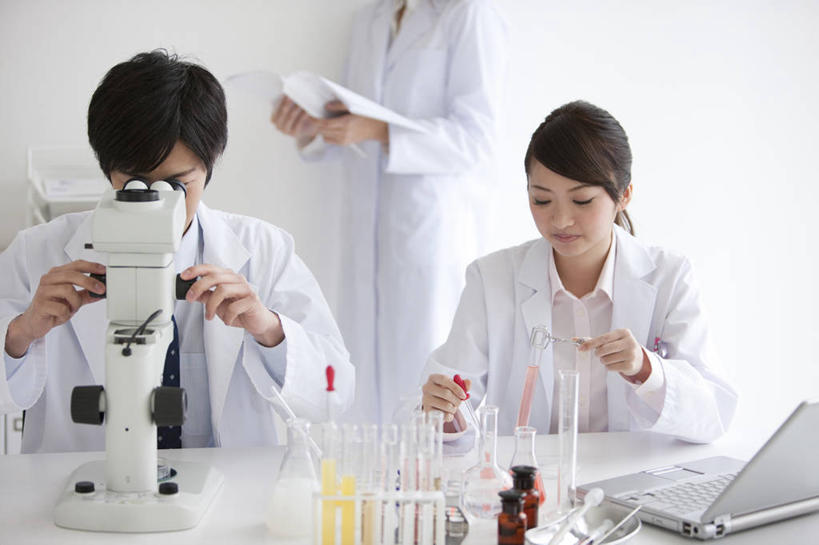 东方人,三个人,同事,科学家,站,坐,横图,室内,白天,正面,成功,合作,团队,集体,信心,实验,仪器,桌面,桌子,杯子,书籍,亚洲,一本,握,阴影,服装,检查,研究,透明,反射,分析,科学,化学,测试,滴管,量筒,烧瓶,试管,试管架,显微镜,影子,锥形瓶,墙,实验室,研究室,注视,黄种人,队伍,架子,墙壁,墙面,玻璃制品,衣服,白色,玻璃瓶,瓶子,书本,打开,低头,翻开,观察,看,站着,器皿,清晰,探索,握着,服饰,放大,观看,仔细,透镜,察看,领导,凸透镜,聚焦,衣着,科研人员,白大褂,成就,穿着,关注,研究者,合伙,领袖,工作台,计量,试验室,实验服,科学研究者,玻璃仪器,试验耗材,实验用品,光学,清楚,三角烧瓶,依氏烧瓶,锥形烧瓶,垂头,衣饰,掀开,年轻女性,女人,女性,亚洲人,科学工作者,玻璃杯,书,图书,站立,坐着,半身,彩图,实验衣,实验台,实验桌