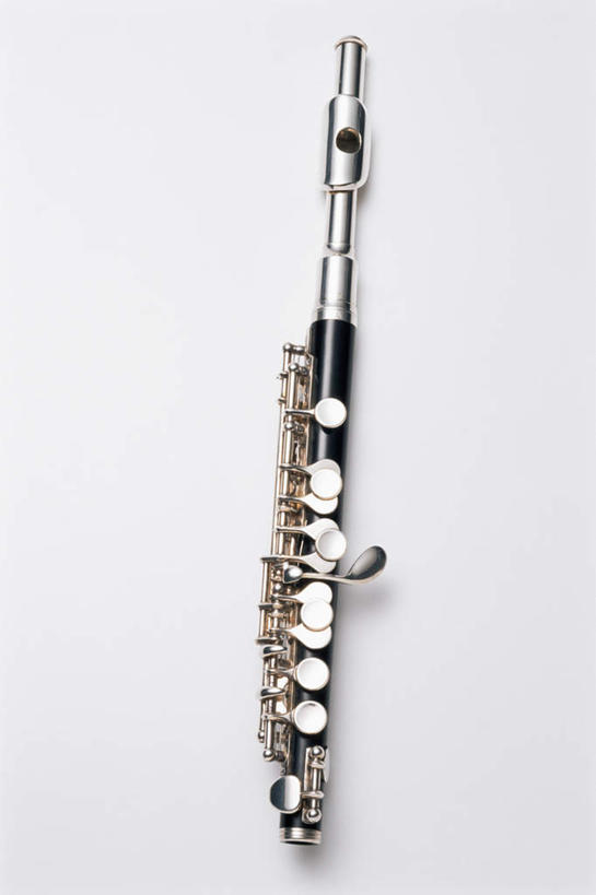 无人,竖图,俯视,室内,特写,白天,白色背景,静物,艺术,金属,银色,吹奏乐器,笛子,乐器,音乐,一个,摄影,影棚,单个,长笛,彩图,高角度拍摄,影棚拍摄,拍摄