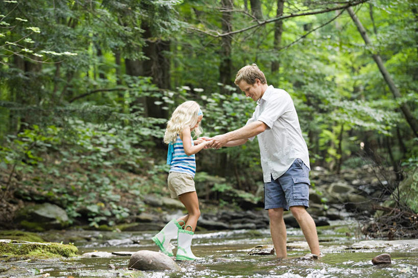 西方人,儿童,中年人,两个人,家庭,父亲,女儿,站,握手,笑,微笑,露齿笑,横图,室外,白天,侧面,纯洁,草地,草坪,河流,石头,水,植物,鞋子,欧洲,欧洲人,波纹,服装,石子,雨鞋,雨靴,河水,水流,涟漪,注视,休闲装,靴子,相视,草,树,树木,小孩,衣服,绿色,倒影,水纹,自然,波浪,观察,看,站着,休闲,温暖,温馨,父女,一家人,面对面,休闲服,父爱,可爱,童年,童趣,服饰,生长,成长,观看,对视,和睦,察看,倒映,互视,关注,胶鞋,相对,童真,烂漫,无邪,相看,水晕,反照,天真,男人,男性,女孩,中年男性,白种人,孩子,石块,岩石,搀手,拉手,手搀手,手拉手,手牵手,手握手,站立,彩图,全身,融洽,女生