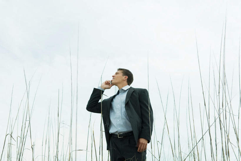 西方人,一个人,商务人士,商务男性,说,打电话,横图,室外,白天,仰视,衬衫,树林,植物,电话,手机,欧洲,欧洲人,仅一个男性,仅一个人,套装,注视,通讯设备,树,树木,仅一个年轻男性,蓝色,绿色,蓝天,天空,自然,天,看,生长,晴朗,成长,关注,商务装,工薪阶层,万里无云,交流,男人,男性,年轻男性,白种人,白领,上班族,晴空,晴空万里,沟通,讲话,交谈,说话,抬头,谈话,通话,仰头,半身,彩图,低角度拍摄,衬衣