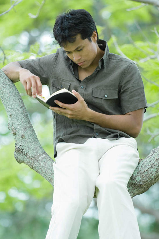 西方人,一个人,坐,捧,笑,微笑,竖图,室外,白天,正面,阅读,草地,草坪,植物,欧洲,欧洲人,仅一个男性,仅一个人,仅一个中年男性,学习,阴影,朦胧,模糊,光线,影子,休闲装,草,树,树木,绿色,阳光,自然,低头,看,休闲,休闲服,浏览,生长,成长,男人,男性,中年男性,白种人,端,端着,捧着,手捧,坐着,半身,彩图