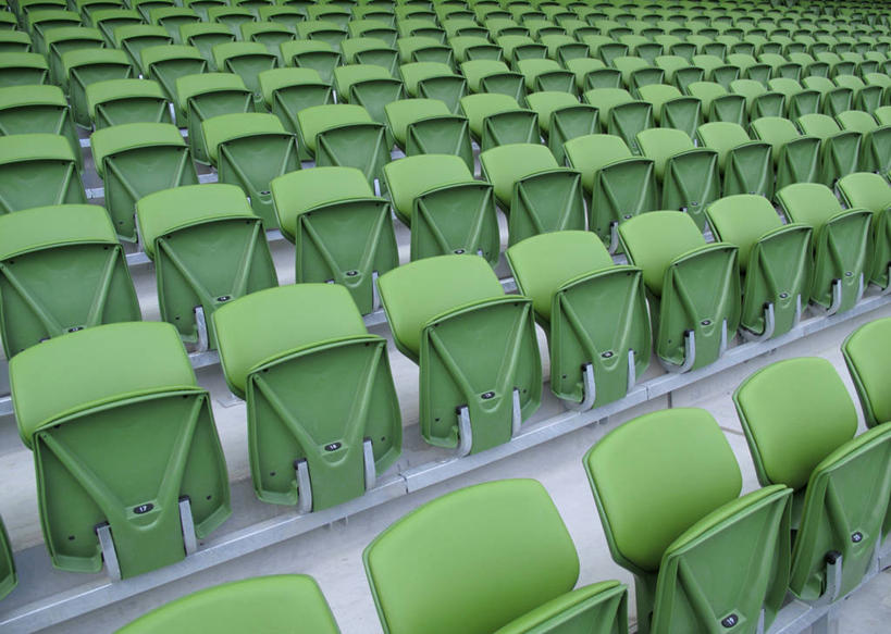 无人,体育馆,运动场,横图,室外,白天,正面,椅子,爱尔兰,欧洲,一排,许多,整齐,并列,并排,塑料,首都,很多,体育场,排列,绿色,塑料制品,西欧,队列,平行,爱尔兰共和国,运动馆,都柏林,彩图