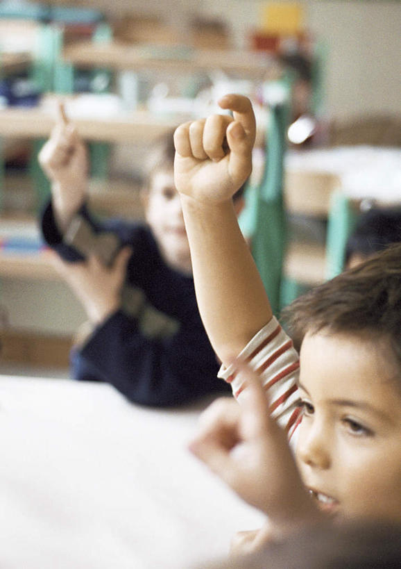 西方人,儿童,头发,三个人,伙伴,朋友,学校,坐,举,笑,微笑,露齿笑,竖图,室内,白天,侧面,友谊,纯洁,成功,合作,团队,集体,信心,桌子,欧洲,欧洲人,一排,许多,阴影,朦胧,模糊,整齐,光线,影子,注视,休闲装,书桌,队伍,校园,排列,小孩,黄色,蓝色,阳光,课桌,观察,看,托,上课,休闲,教室,休闲服,可爱,童年,童趣,观看,察看,成就,队列,关注,合伙,童真,烂漫,无邪,天真,友情,男孩,男人,男性,女孩,女人,女性,白种人,举起,举手,举着,向上举,向上伸,向上托,坐着,半身,彩图,男生,女生