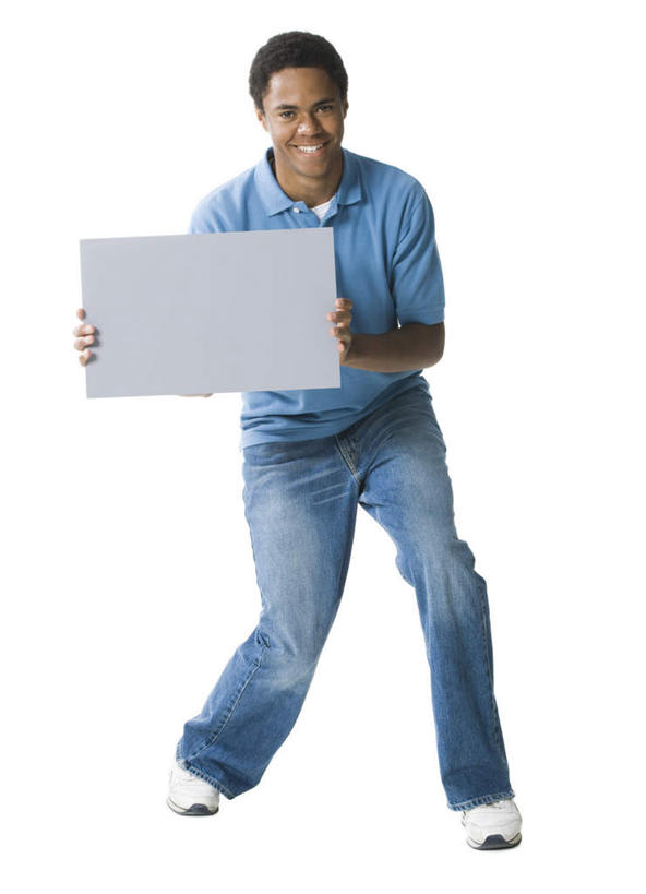 西方人,一个人,站,笑,微笑,露齿笑,竖图,室内,白天,白色背景,正面,指示牌,欧洲,非洲,黑人,欧洲人,仅一个男性,仅一个人,握,服装,裤子,拿,拿着,注视,牛仔裤,休闲装,标识,标记,仅一个年轻男性,一个,衣服,蓝色,灰色,观察,看,站着,休闲,休闲服,握着,摄影,服饰,影棚,单个,观看,察看,关注,表记,标帜,男人,男性,年轻男性,非洲人,站立,彩图,全身,影棚拍摄,拍摄