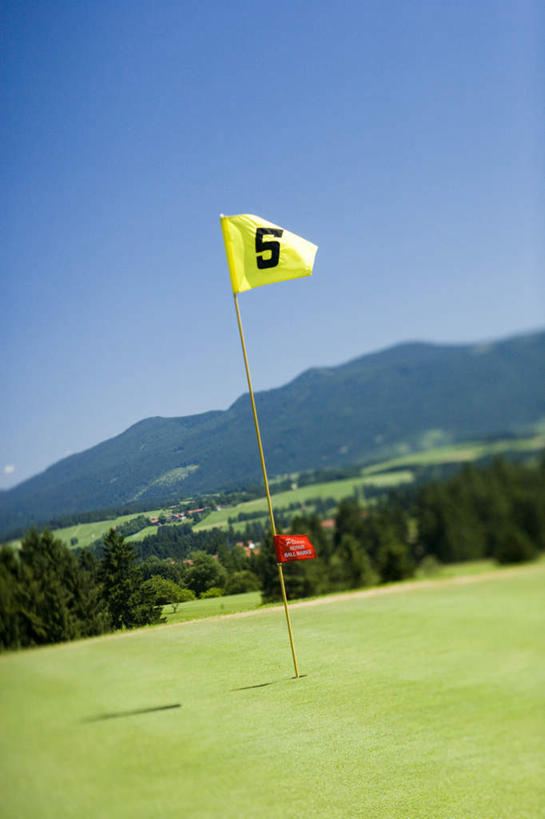 无人,竖图,室外,白天,正面,旅游,度假,草地,草坪,石头,美景,山,山脉,植物,旗帜,阴影,光线,标志,石子,数字,文字,影子,字符,景观,山顶,山峰,球场,山峦,娱乐,标识,旗子,高尔夫球场,草,树,树木,黄色,蓝色,绿色,蓝天,天空,阳光,自然,群山,天,享受,休闲,景色,放松,阿拉伯数字,生长,晴朗,成长,自然风光,绿茵场,沉积岩,万里无云,旌旗,旗号,颠峰,极峰,水成岩,石块,岩石,晴空,晴空万里,彩图