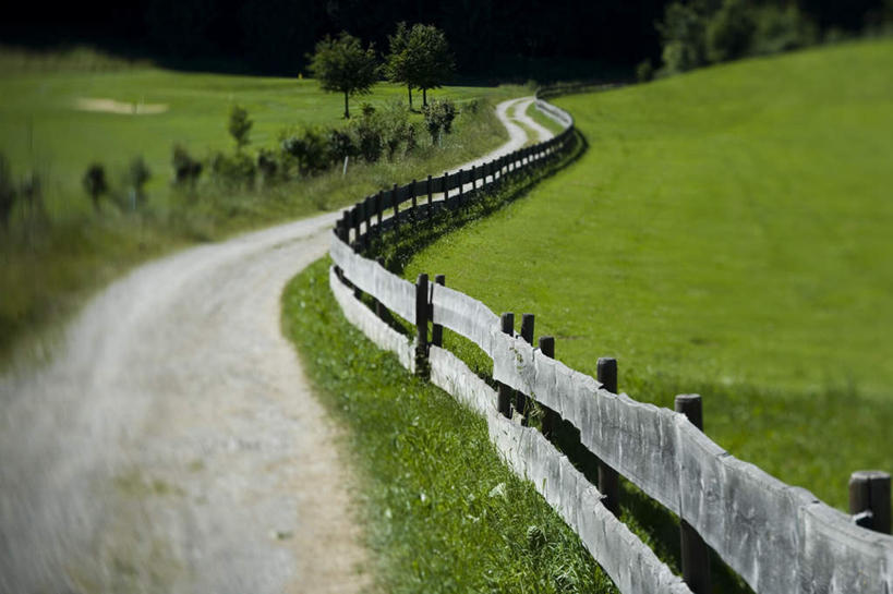 无人,农田,栏杆,横图,室外,白天,正面,旅游,度假,庄稼,农作物,草地,草原,美景,植物,道路,路,景观,旷野,围栏,小路,交通,娱乐,护栏,草,树,树木,绿色,自然,享受,休闲,景色,放松,乡间小路,生长,成长,自然风光,原野,彩图,耕地,庄稼田