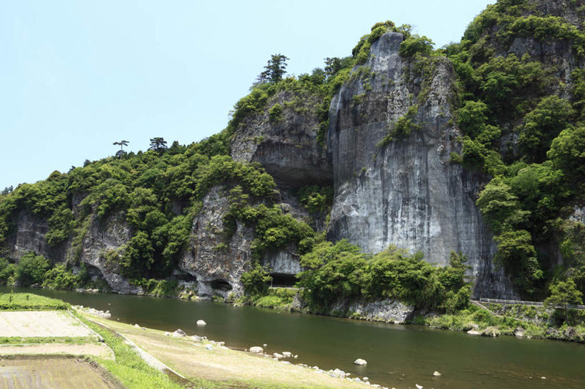 无人,横图,室外,白天,正面,旅游,度假,草地,草坪,河流,美景,山,树林,水,植物,大分县,日本,亚洲,阴影,光线,影子,河水,景观,山峰,水流,山峦,娱乐,草,树,树木,蓝色,绿色,蓝天,天空,阳光,自然,天,享受,休闲,石壁,景色,放松,生长,成长,自然风光,东亚,日本国,九州本岛,九州,九州岛,九州地方,大分,彩图