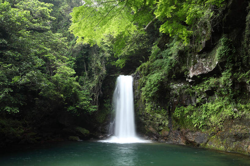 无人,横图,室外,白天,正面,旅游,度假,河流,石头,瀑布,山,水,植物,长崎,日本,亚洲,飞溅,溅,石子,液体,河水,山峰,水流,山峦,娱乐,树,树木,绿色,自然,享受,休闲,放松,生长,成长,喷洒,东亚,日本国,长崎县,九州本岛,九州,九州岛,九州地方,跌水,石块,岩石,彩图