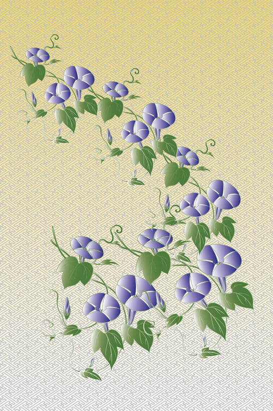 无人,竖图,插画,室内,白天,正面,爱情,数码,科技,喇叭花,牡丹花,叶子,阴影,黄色背景,盛开,网络,高光,几何,计算机图形,合成,花蕾,图画,画,花,花瓣,花朵,鲜花,绿色,紫色,花束,花苞,花蕊,虚幻,电脑合成图,数码合成图,富贵,漫画,写实,具体,具象,永恒,鼠姑,鹿韭,白茸,百雨金,牵牛,牵牛子,勤娘子,碧冬茄,朝颜花,灵芝牡丹,浓情,冷静,圆满,富贵花,洛阳花,木芍药,牵牛花,芍药,彩图