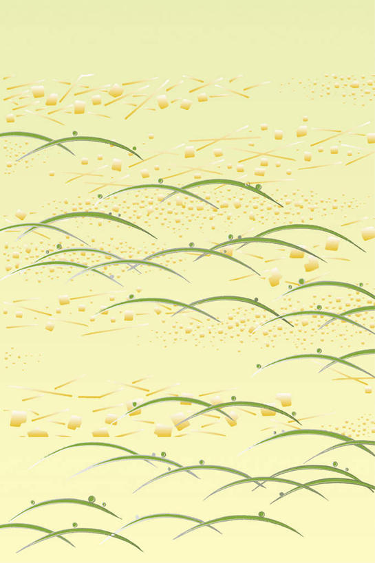 无人,竖图,插画,室内,白天,背景,正面,数码,科技,草地,草坪,植物,阴影,网络,斑点,高光,几何,计算机图形,合成,图画,画,草,黄色,绿色,电脑合成图,数码合成图,合成图,漫画,写实,具体,具象,彩图