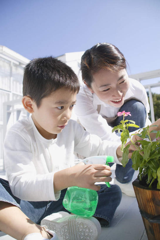 东方人,儿童,两个人,母亲,儿子,蹲,竖图,室外,白天,正面,纯洁,植物,亚洲,服装,喷壶,盆栽,盆景,拿,拿着,注视,休闲装,黄种人,衣服,蓝色,绿色,蓝天,天空,自然,天,观察,看,休闲,母子,休闲服,可爱,母爱,童年,童趣,服饰,生长,成长,观看,察看,关注,童真,烂漫,无邪,天真,男孩,男人,男性,年轻女性,女人,女性,亚洲人,孩子,蹲着,半身,彩图