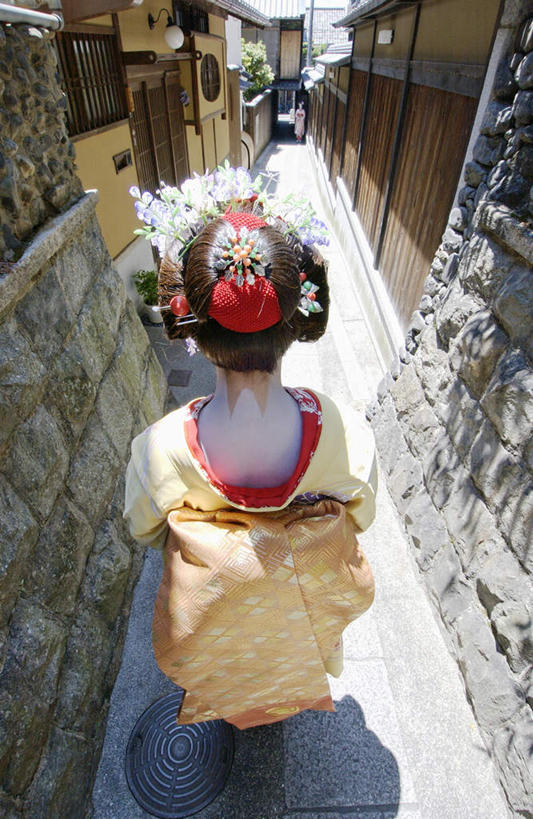 东方人,一个人,站,竖图,俯视,室外,白天,民族服装,亚洲,仅一个年轻女性,仅一个女性,仅一个人,和服,装饰,头饰,注视,黄种人,观察,看,站着,服饰,观看,华丽,修饰,点缀,察看,关注,发髻,艺妓,吴服,唐草,唐花,唐锦,衬托,美观,雅致,雅观,年轻女性,女人,女性,亚洲人,彩图,高角度拍摄,全身,传统服装,民俗服