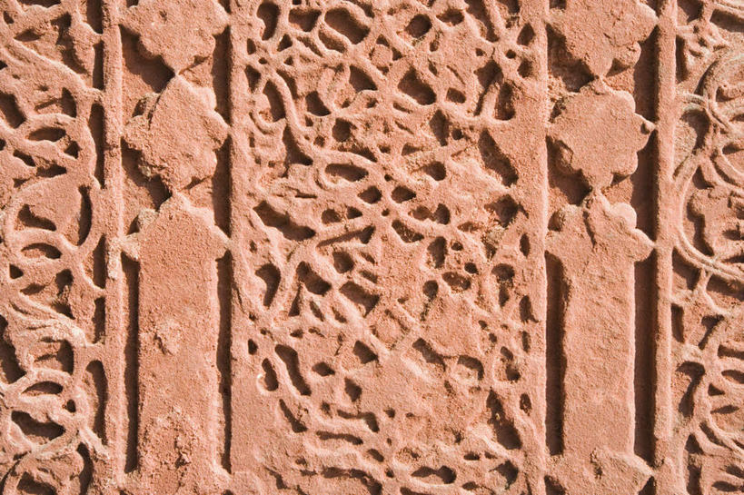 无人,横图,室内,特写,白天,正面,旅游,度假,名胜古迹,标志建筑,地标,建筑,雕塑,印度,亚洲,花纹,朦胧,模糊,遗迹,艺术,装饰,雕刻,雕像,古迹,文物,娱乐,建设,古建筑,石雕,工艺品,享受,休闲,橙色,旅游胜地,放松,纪念,美术,主题,南亚,陈列,古文明,印度共和国,北方邦,功能,美学,彩图