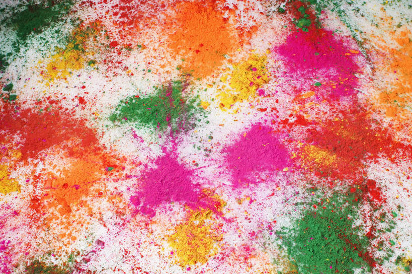 无人,横图,俯视,彩色,室内,特写,白天,春节,节日,庆祝,粉末,文化,庆典,粉,摄影,影棚,纪念,五颜六色,颜料,色彩斑斓,五彩缤纷,粉状,粉剂,五彩斑斓,五光十色,彩图,高角度拍摄,影棚拍摄,拍摄