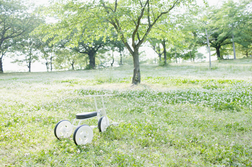 无人,横图,室外,白天,正面,旅游,度假,草地,草坪,美景,植物,一辆,阴影,光线,影子,景观,三轮车,娱乐,车,脚踏车,草,树,树木,绿色,阳光,自然,交通工具,享受,休闲,景色,放松,生长,成长,自然风光,载具,彩图