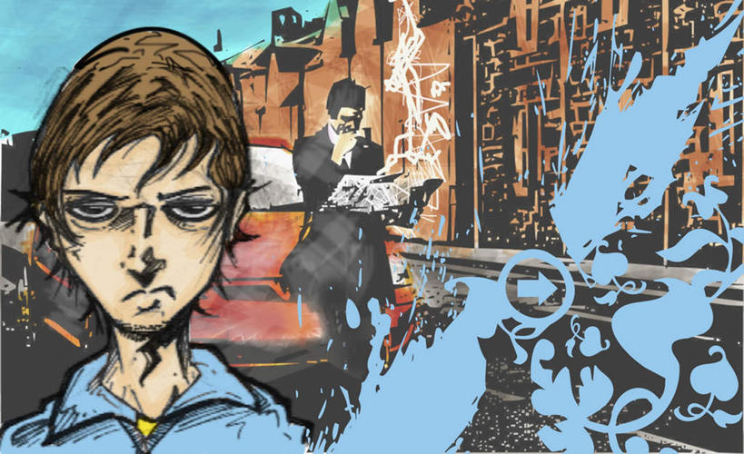 西方人,儿童,无人,两个人,家庭,高楼大厦,站,横图,插画,室内,白天,正面,纯洁,数码,科技,大厦,建筑,摩天大楼,汽车,欧洲,欧洲人,阴影,条纹,服装,曲折,弯曲,光线,网络,材料,档案,文件,影子,云,云朵,高光,几何,计算机图形,合成,云彩,图画,注视,休闲装,车,画,小孩,衣服,蓝色,白云,蓝天,天空,阳光,资料,交通工具,轿车,天,低头,观察,看,站着,休闲,温暖,温馨,一家人,休闲服,可爱,童年,童趣,服饰,蜿蜒,晴朗,观看,电脑合成图,数码合成图,和睦,察看,合成图,关注,载具,文档,漫画,童真,烂漫,无邪,写实,具体,具象,垂头,天真,男孩,男人,男性,白种人,晴空,站立,半身,彩图,大楼,高层建筑,高楼,摩天楼,融洽,男生