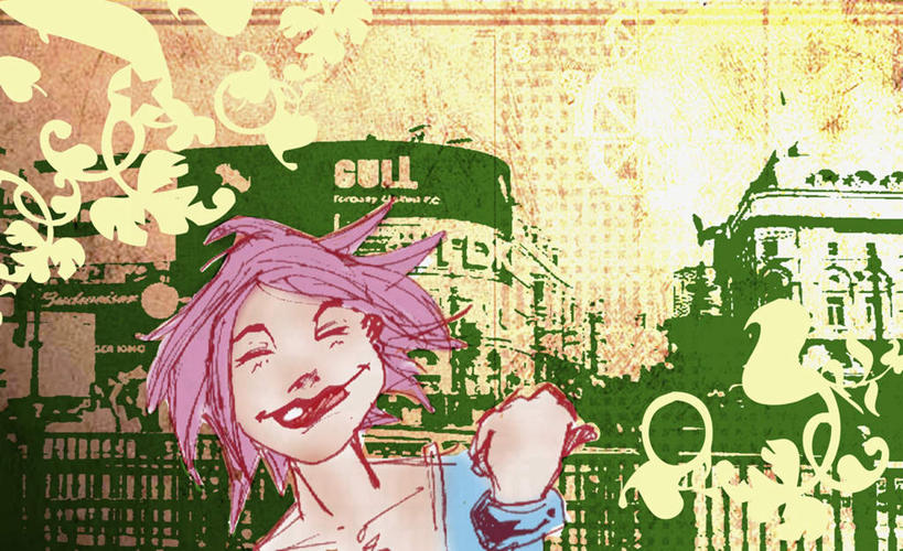 西方人,脸,头,脸颊,手,头发,一个人,无人,高楼大厦,站,笑,微笑,横图,插画,室内,特写,白天,正面,数码,科技,大厦,建筑,摩天大楼,欧洲,欧洲人,仅一个年轻女性,仅一个女性,仅一个人,一排,握,阴影,条纹,服装,曲折,弯曲,整齐,光线,网络,英文,标志,文字,影子,字符,字母,云,云朵,高光,几何,计算机图形,拿,合成,云彩,图画,拿着,注视,休闲装,标识,肩膀,画,排列,衣服,粉色,白云,天空,阳光,天,观察,看,站着,休闲,手部,休闲服,握着,服饰,蜿蜒,晴朗,观看,英文字母,单手,电脑合成图,数码合成图,察看,合成图,队列,关注,漫画,写实,具体,具象,年轻女性,女人,女性,白种人,头部,直发,脸部,脸蛋,面部,晴空,站立,半身,彩图,大楼,高层建筑,高楼,摩天楼,短发