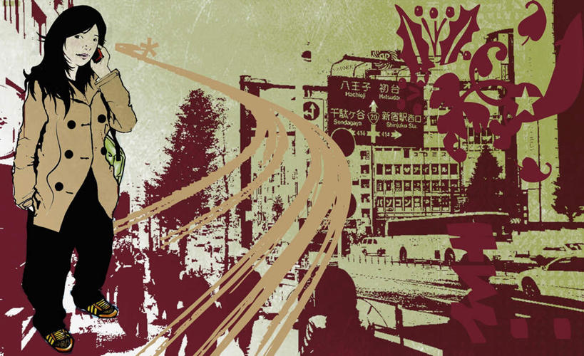 西方人,一个人,无人,高楼大厦,栏杆,站,打电话,横图,插画,室内,白天,正面,数码,科技,植物,大厦,道路,建筑,路,摩天大楼,公路,电话,手机,欧洲,欧洲人,仅一个年轻女性,仅一个女性,仅一个人,握,阴影,条纹,服装,曲折,弯曲,环绕,缠绕,网络,围栏,交通,高光,几何,计算机图形,拿,合成,图画,拿着,注视,休闲装,通讯设备,护栏,画,树,树木,一个,衣服,绿色,自然,观察,看,站着,休闲,休闲服,握着,服饰,蜿蜒,生长,单个,成长,观看,电脑合成图,数码合成图,察看,合成图,关注,手插袋,单手插袋,纠缠,漫画,写实,具体,具象,单手抄兜,单手放兜,交流,年轻女性,女人,女性,白种人,马路,插兜,沟通,手插兜,手放口袋,通话,站立,彩图,全身,大楼,高层建筑,高楼,摩天楼,手抄兜