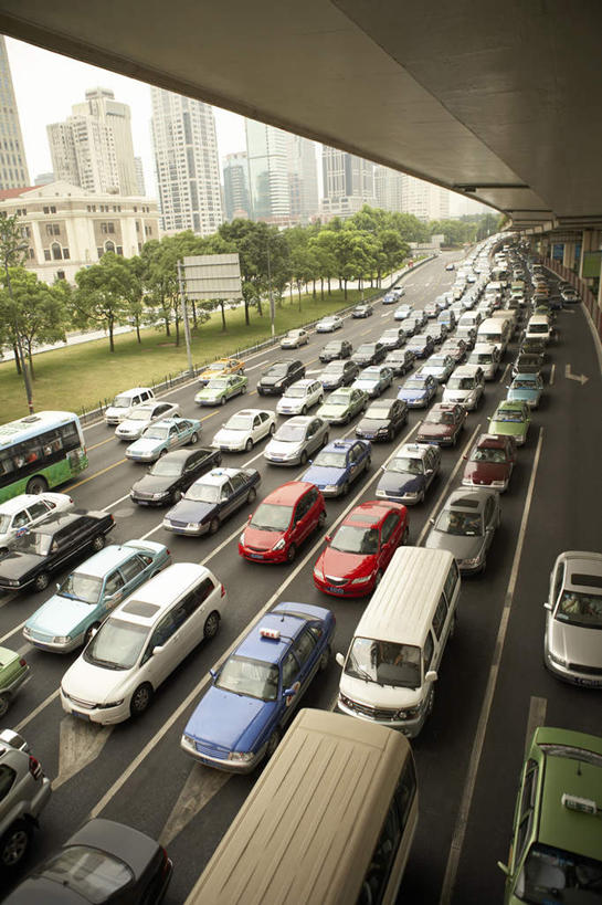 室外,高速公路,街道,路,汽车,上海,许多,桥,巴士,交通,面包车,很多,运输,都市风光,交通堵塞